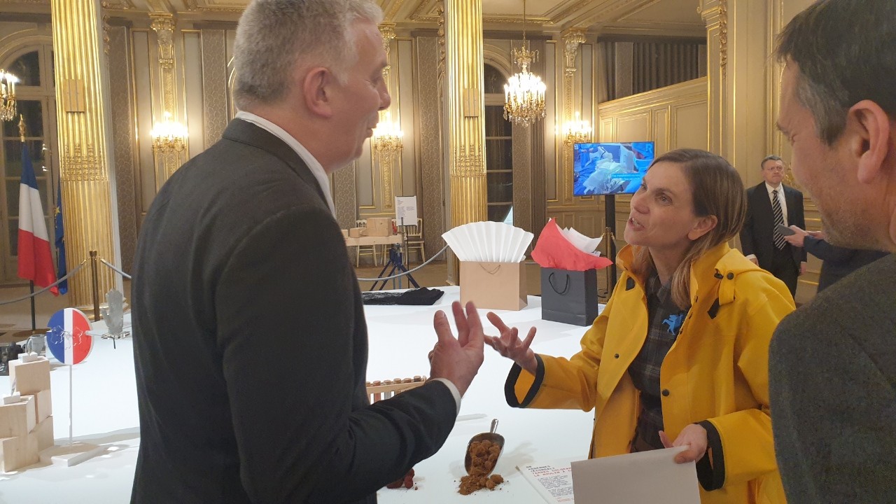 Rencontre avec Mme Pannier Runacher lors de l'exposition Fabriqué en France