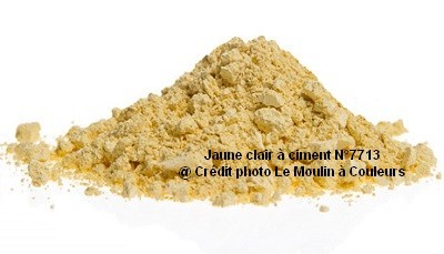 Pigment Jaune Clair à Ciment